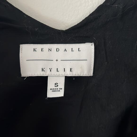 Kendall and Kylie, black and gold embellished mini dress size small‎ 100% cotton - Picture 5 of 9